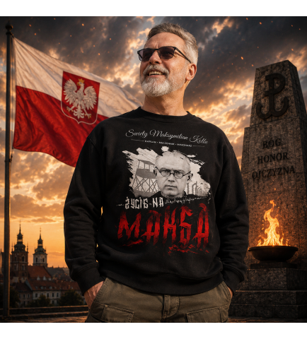 Bluza MAKSYMILIAN KOLBE CZARNA